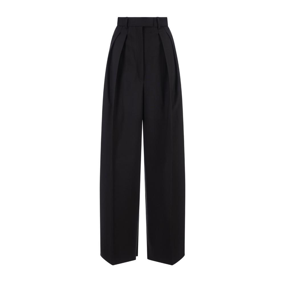 (7738)[SPORTMAX]블랙 스트레이트 팬츠 23FW 2321360136600 002