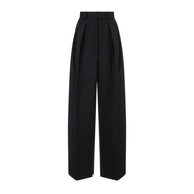(7738)[SPORTMAX]블랙 스트레이트 팬츠 23FW 2321360136600 002