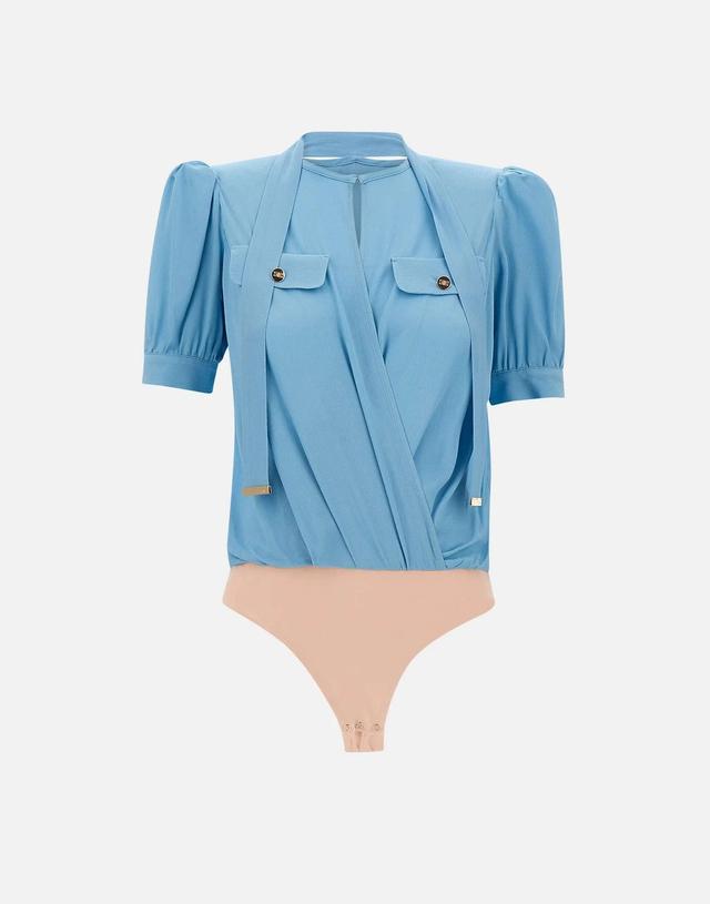 (11313)[ELISABETTA FRANCHI]반팔 블라우스 23SS CB00231E2 016