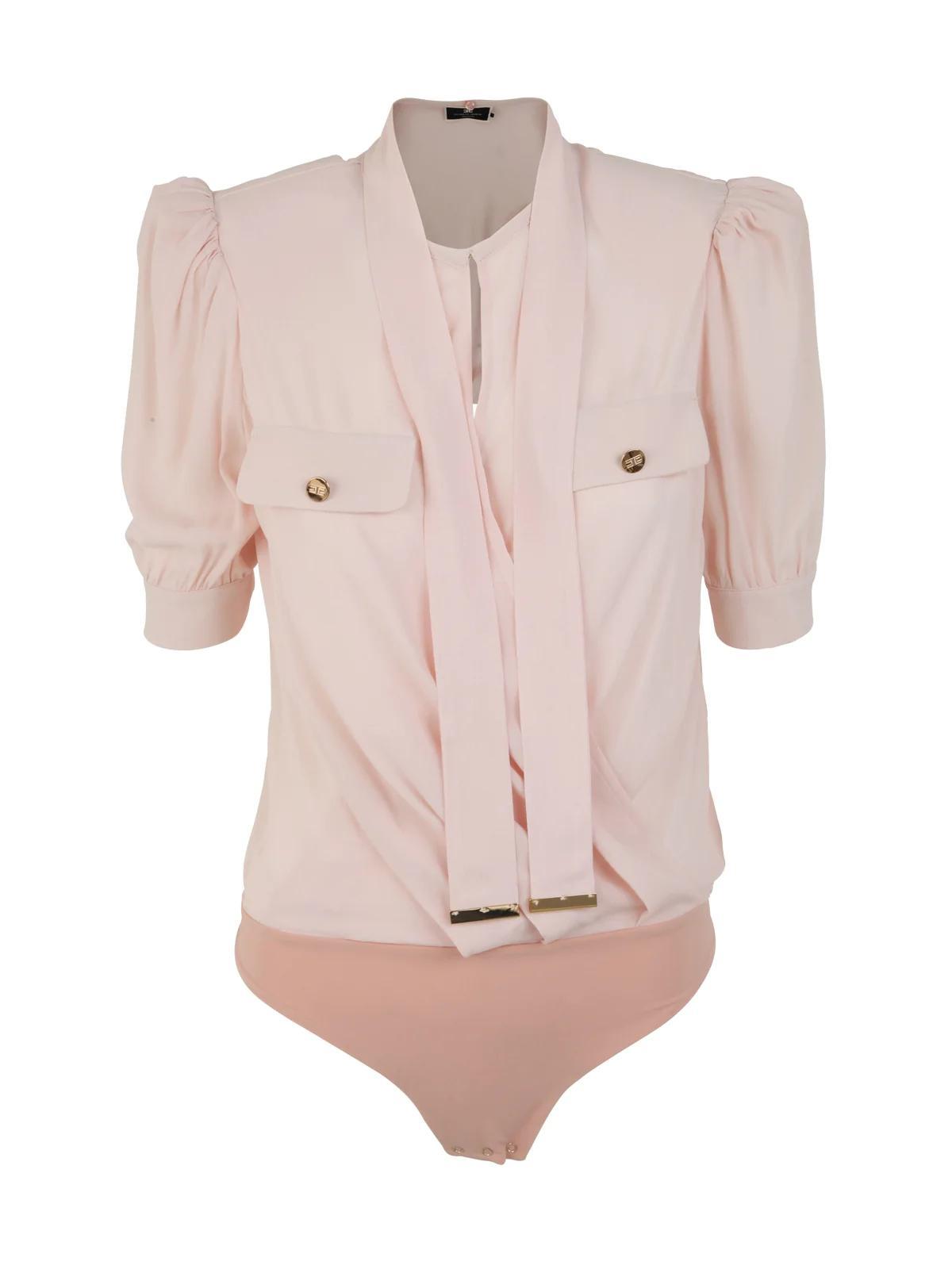 (11314)[ELISABETTA FRANCHI]반팔 블라우스 23SS CB00231E2 BA7
